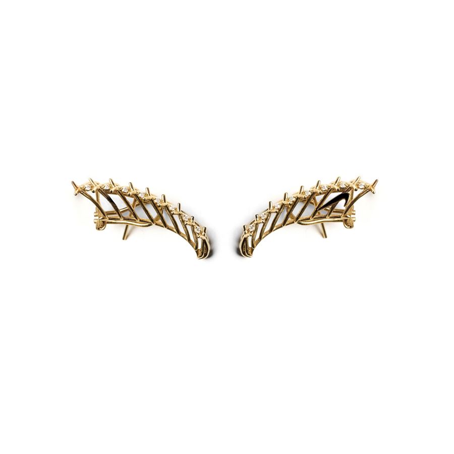 'Cornucopia' earrings for Nike SPINAE | OR CRNCPBRO PLACC.ORO X NIKE